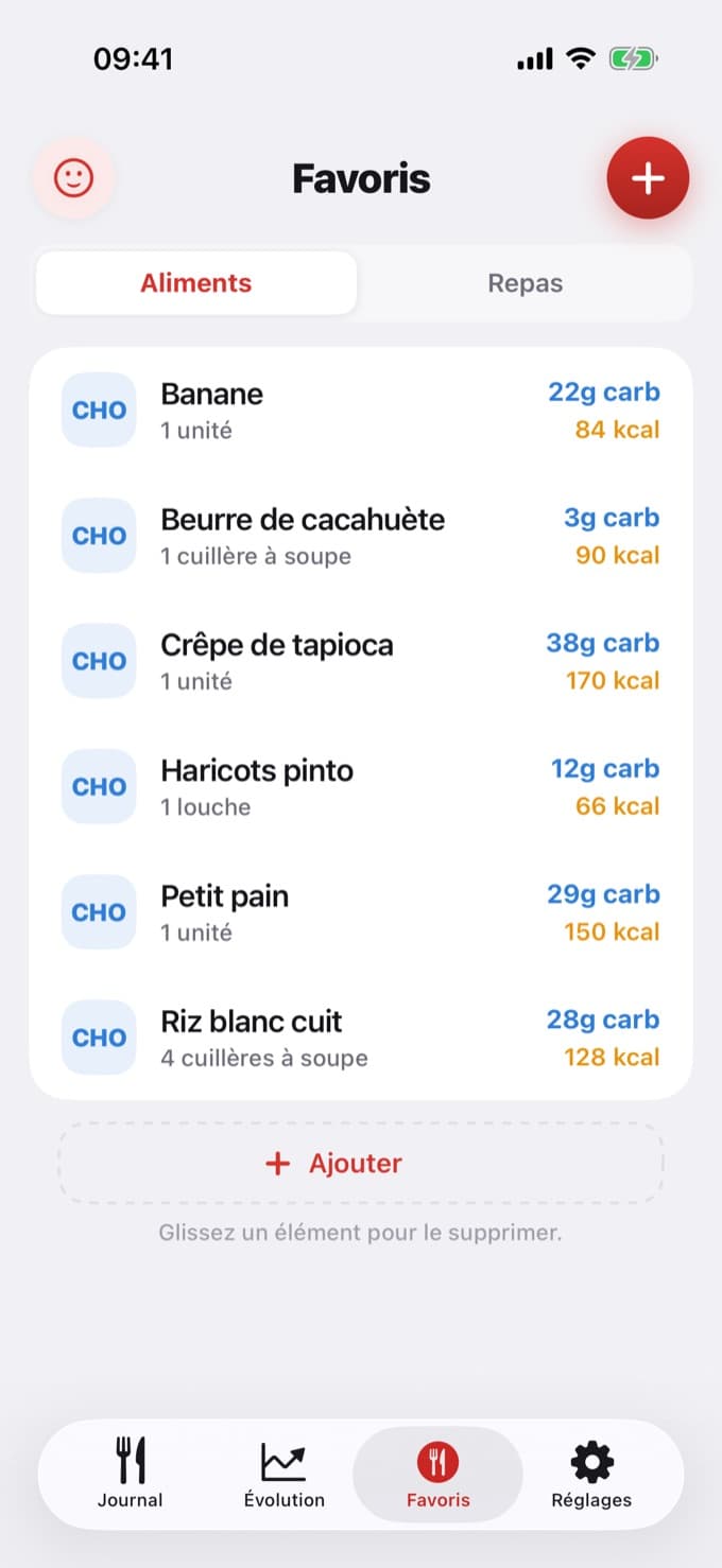 Écran Favoris de Diablesse