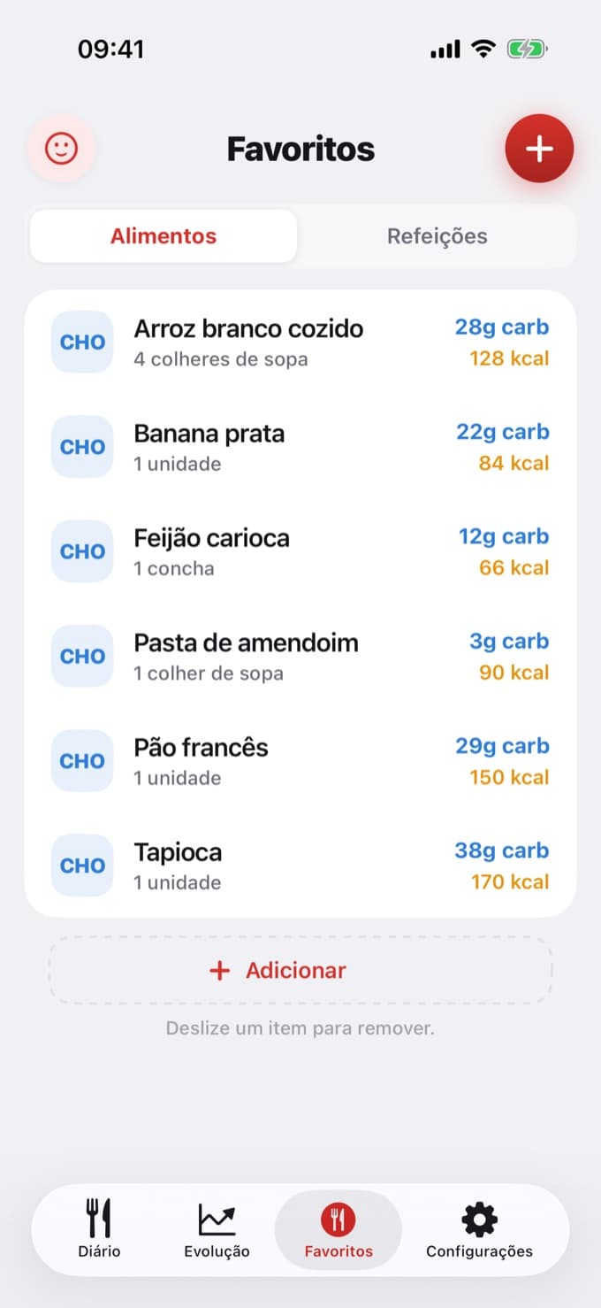 Tela Favoritos do Diablesse