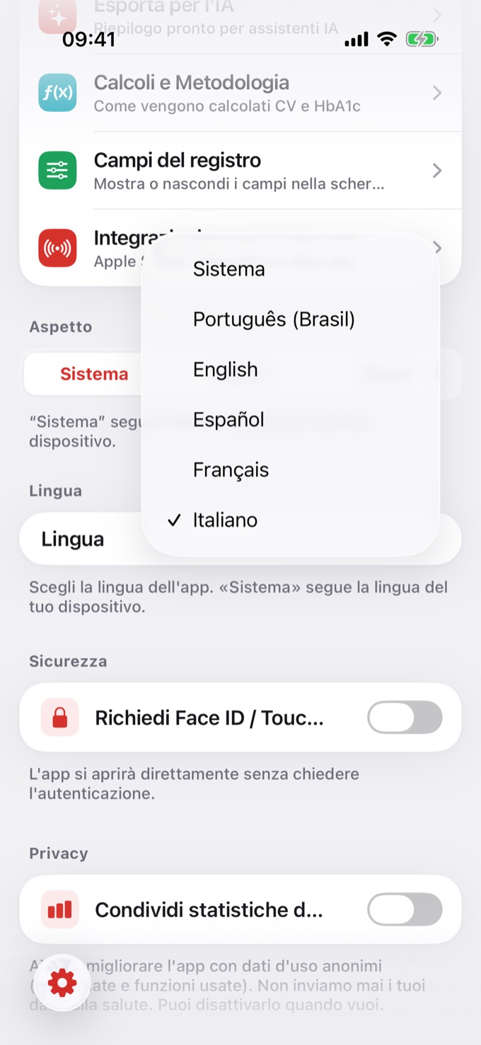 Elenco delle lingue