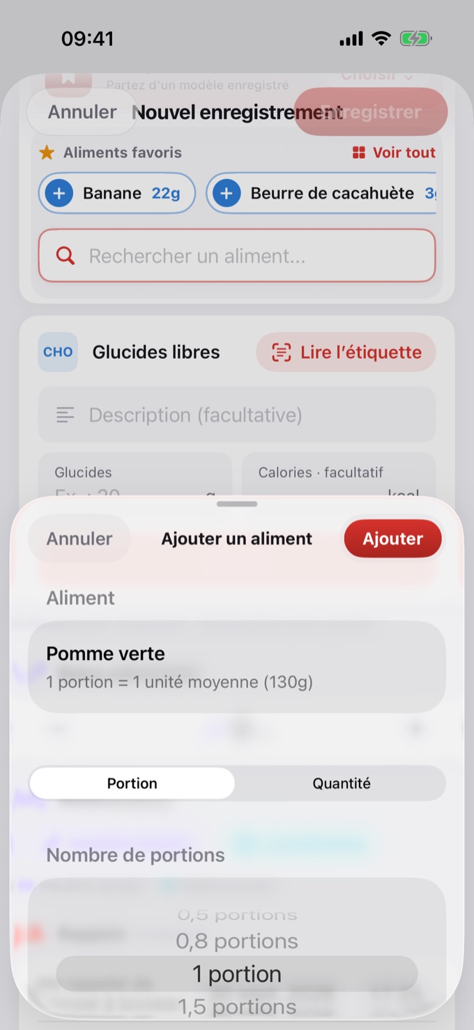 Choix de la portion