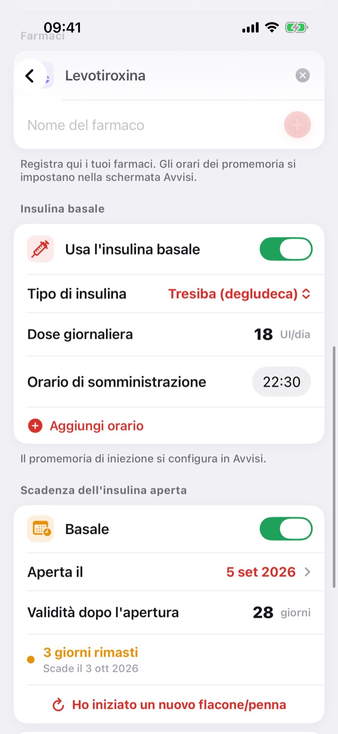 Profilo: scadenza dell'insulina e incremento della penna